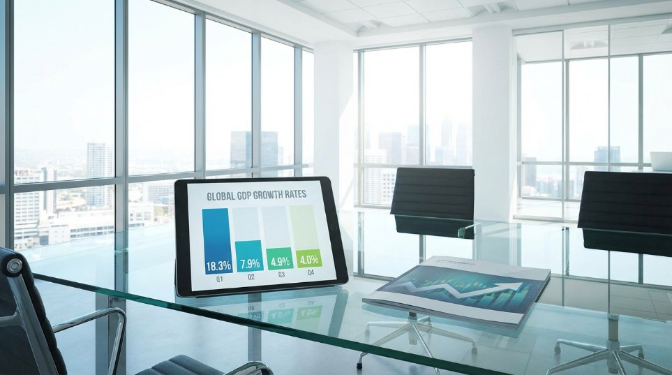 GDP一季度18.3%，二季度7.9%，三季度4.9%，四季度4.0%