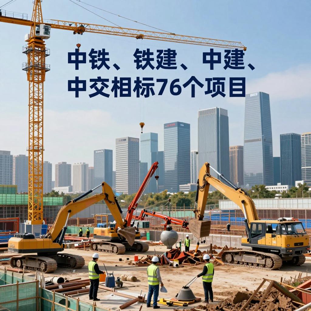 中铁、铁建、中交、中建中标76个大项目！