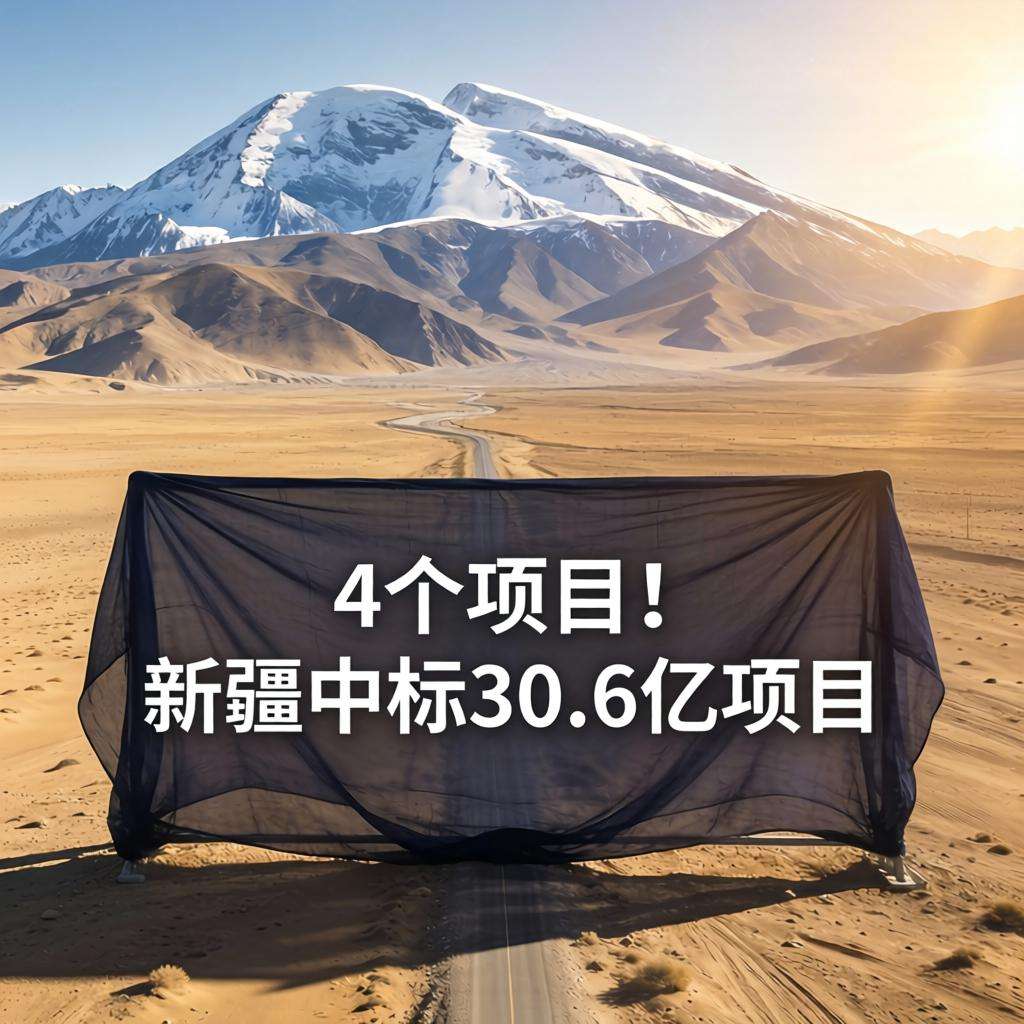 4个项目！新疆中标30.6亿项目