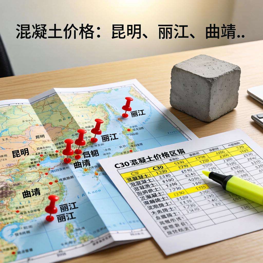 混凝土价格：昆明、丽江、曲靖...云南省热门城市 C30混凝土行情一览