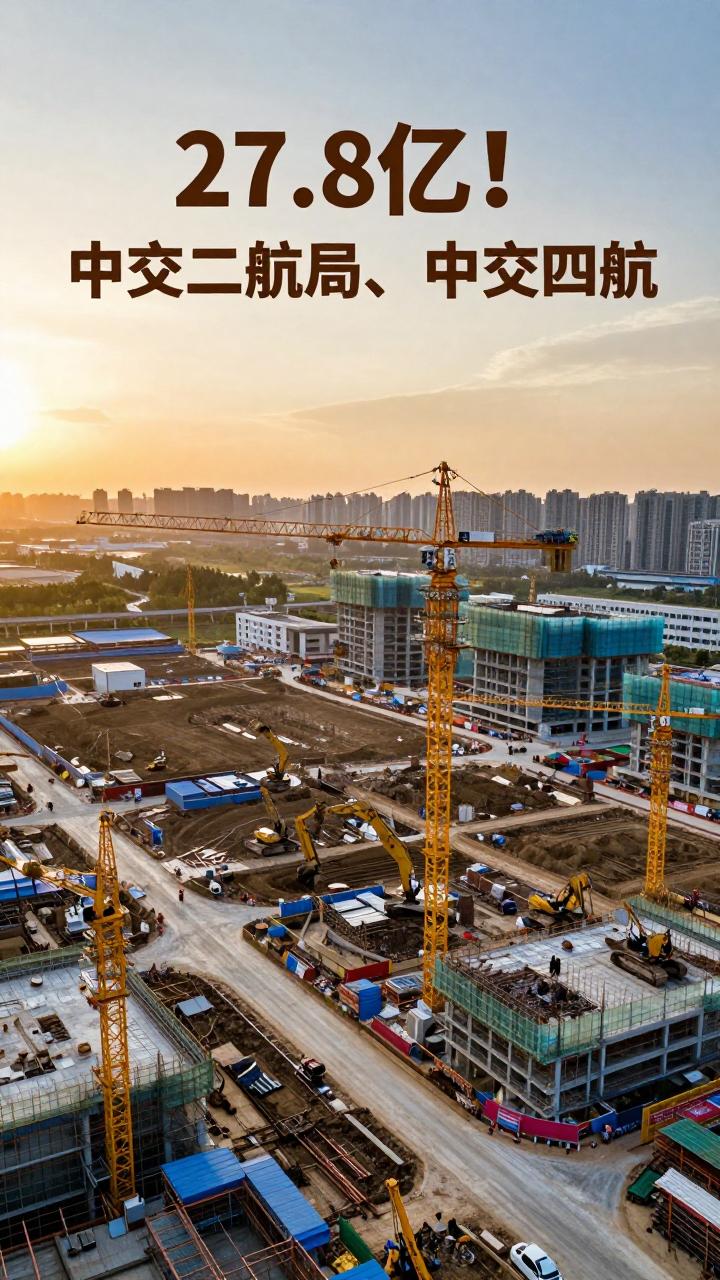 27.8亿！中交二航局、中交四航局、中交二公局、中交一航局中标新项目