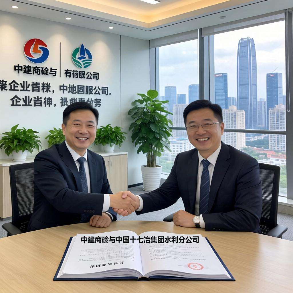 中建商砼与中国十七冶集团水利分公司签订战略合作协议