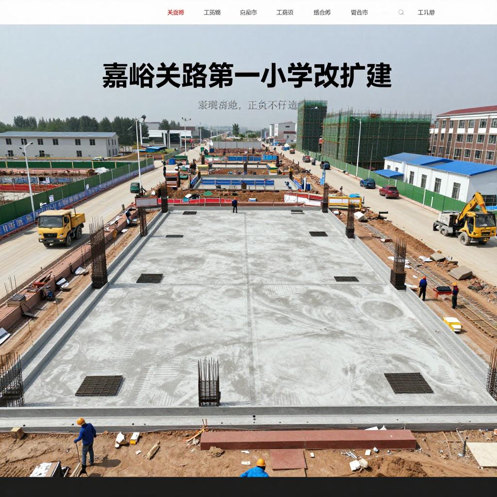 甘肃省建设投资：嘉峪关路第一小学改扩建项目正负零平任务圆满完成