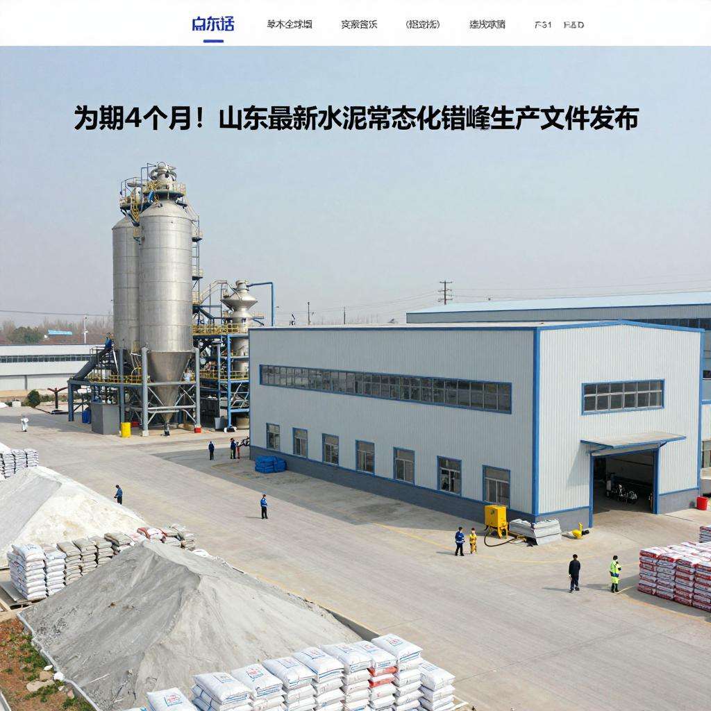 为期4个月！山东最新水泥常态化错峰生产文件发布