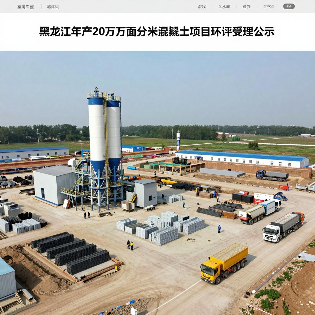 年产20万m³！黑龙江一混凝土项目环评受理公示