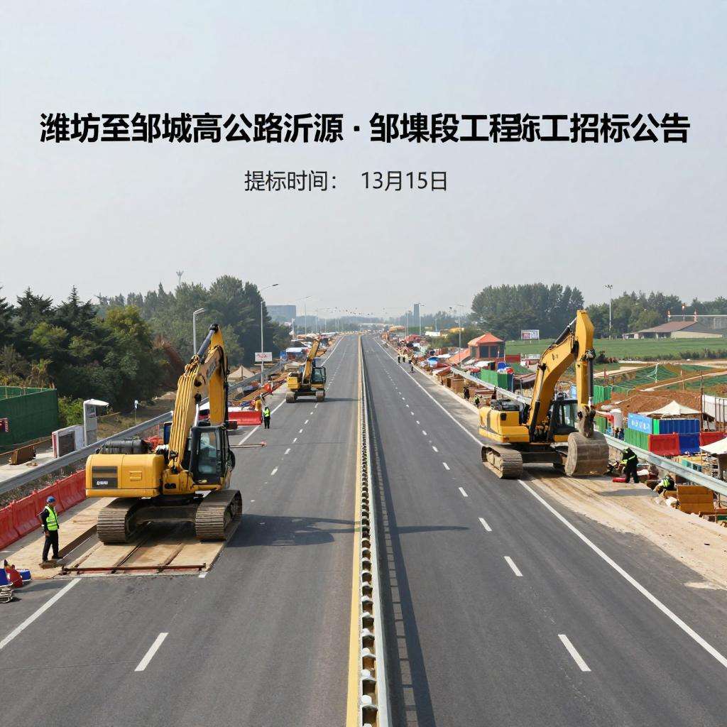 潍坊至邹城高速公路沂源至邹城段工程施工招标公告