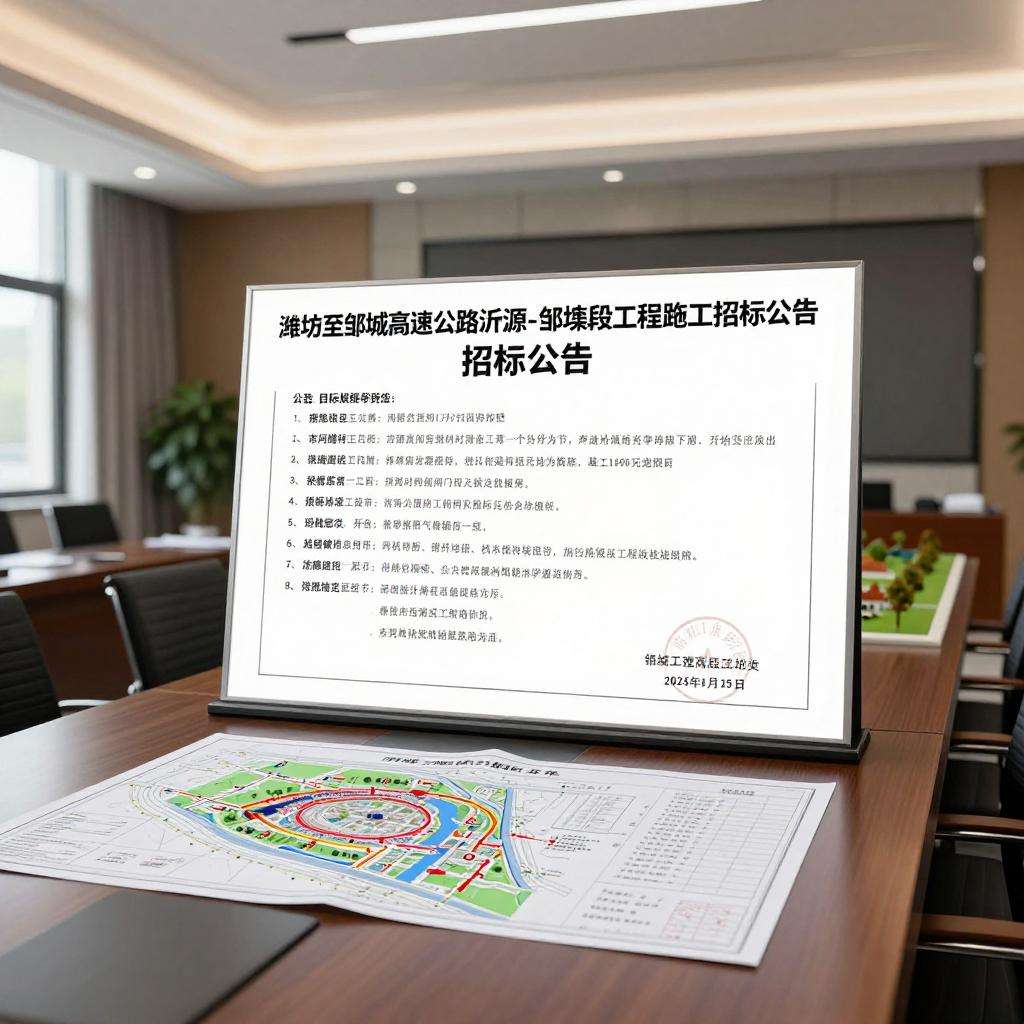 潍坊至邹城高速公路沂源至邹城段工程施工招标公告第三张图