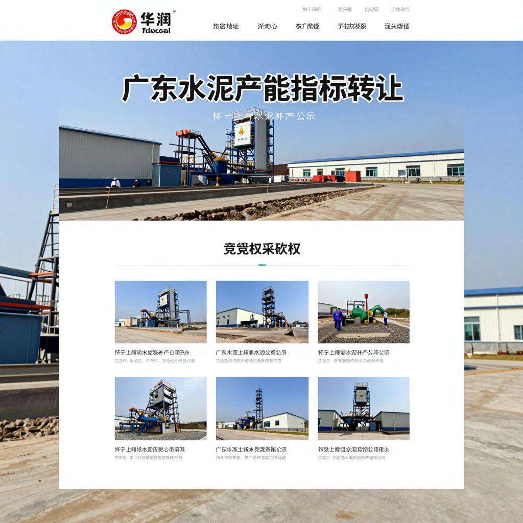 12.13水泥早报：广东水泥产能指标转让；怀宁上峰水泥补产公示；华润竞得采矿权