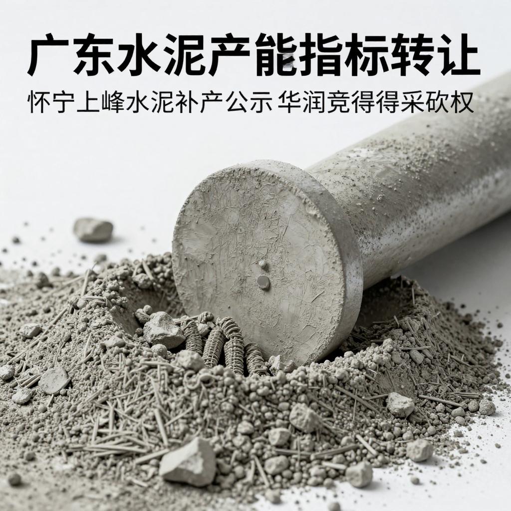 12.13水泥早报：广东水泥产能指标转让；怀宁上峰水泥补产公示；华润竞得采矿权第二张图