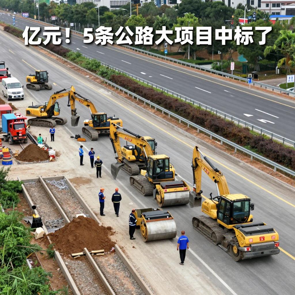 58.6亿元！5条公路大项目中标了