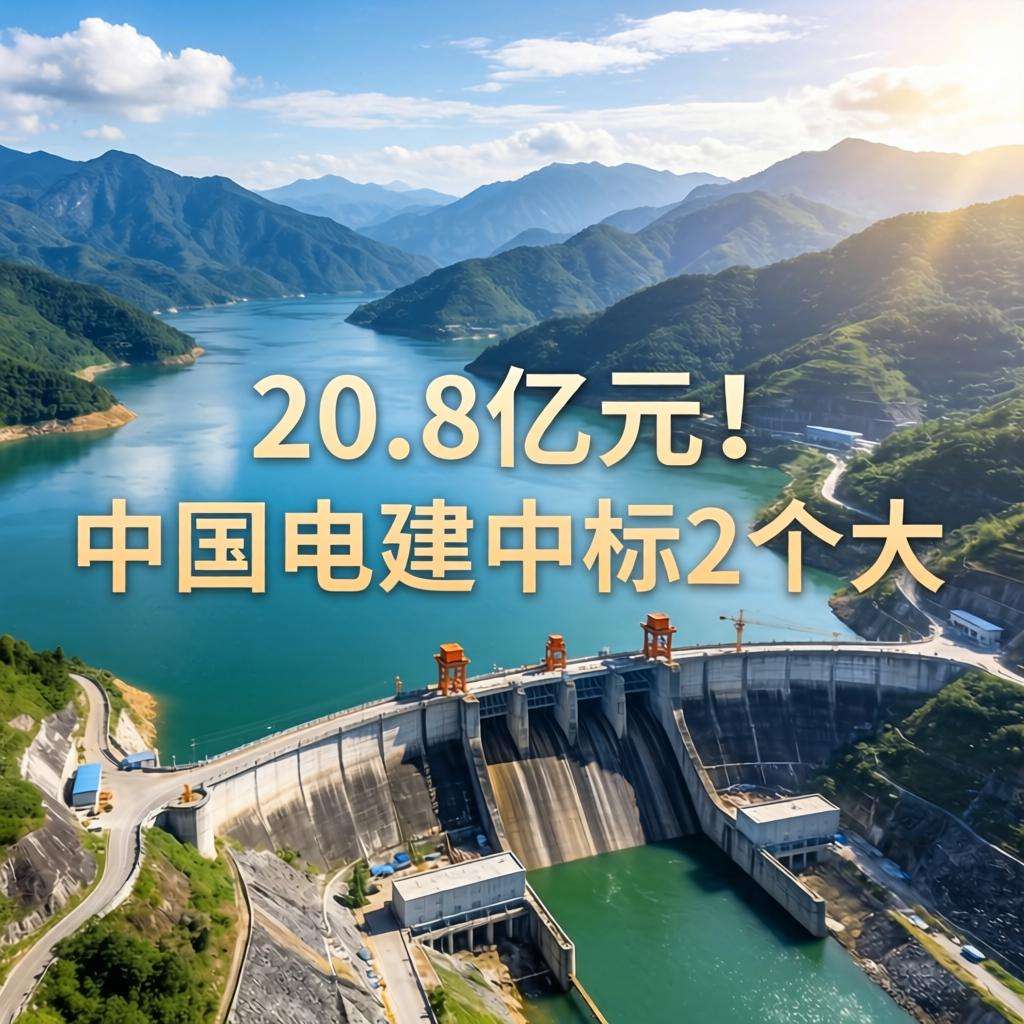 20.8亿元！中国电建中标2个大项目