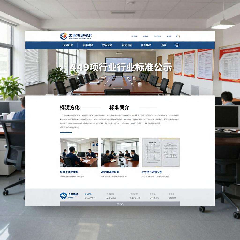 涉及水泥！工信部发布449项行业标准公示