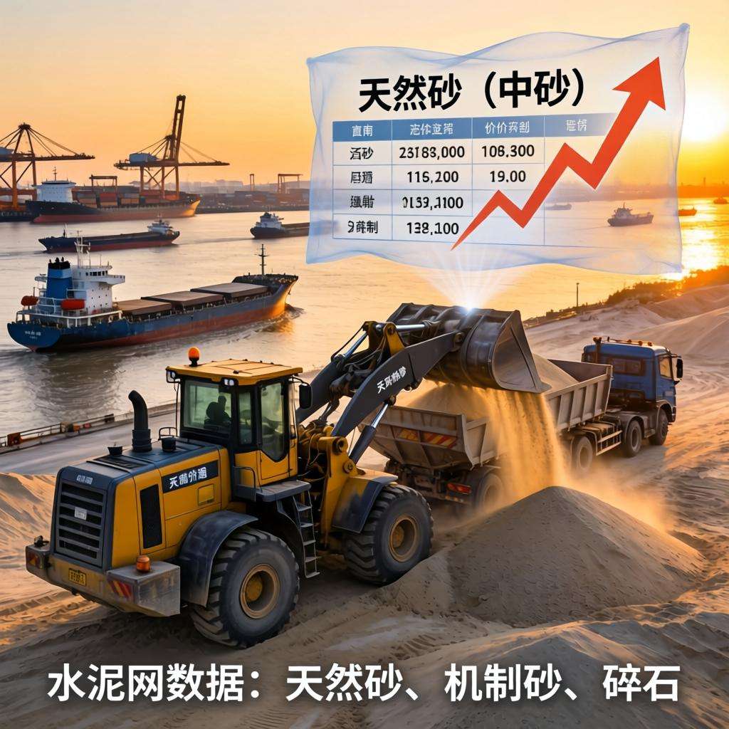 水泥网数据:天然砂、机制砂、碎石价格统计(12.13-12.19) 水泥网数据:天然砂、机制砂、碎石价格统计(12.13-12.19)第一张图