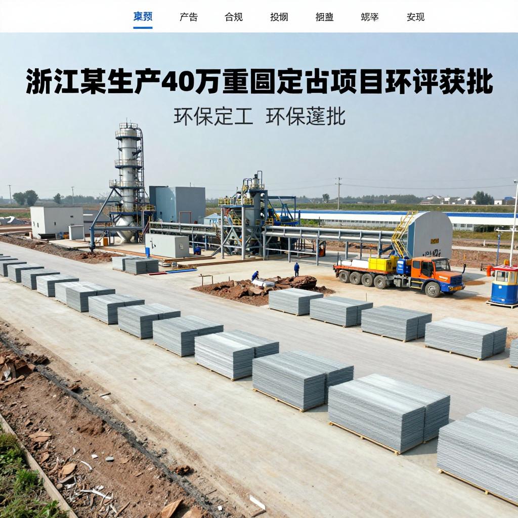 浙江一年产40万m³商品混凝土项目环评获批！