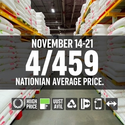 水泥网周报：全国P.O42.5散装水泥均价一览(11月14日-11月21日)