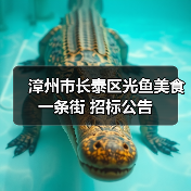 漳州市长泰区光鱼美食一条街 招标公告(图1) 漳州市长泰区光鱼美食一条街 招标公告(图1)