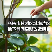 张掖市甘州区城南片区地下管网更新改造项目(图3) 张掖市甘州区城南片区地下管网更新改造项目(图3)