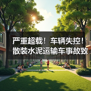 严重超载！车辆失控！散装水泥运输车事故致1死8伤（图2）