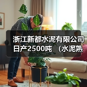 浙江新都水泥有限公司日产2500吨 (水泥熟料)产能转出方案通告(图1) 浙江新都水泥有限公司日产2500吨 (水泥熟料)产能转出方案通告(图1)