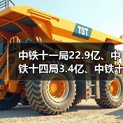 中铁十一局22.9亿、中铁十四局3.4亿、中铁十五局2.9亿(图1) 中铁十一局22.9亿、中铁十四局3.4亿、中铁十五局2.9亿(图1)