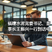 福建水泥党委书记、董事长王振兴一行到访中国水泥网