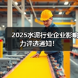 2025水泥行业企业影响力评选通知!(图1) 2025水泥行业企业影响力评选通知!(图1)