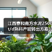江西泰和南方水泥2500t/d熟料产能转出方案公告（图2）