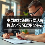 中国建材集团党委认真传达学习习近平总书记对中央企业工作的重要指示