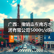 广西：撤销崇左南方水泥有限公司5000t/d熟料水泥生产线项目产能置换方案公告（图2）