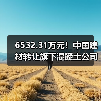 6532.31万元！中国建材转让旗下混凝土公司100%股权（图4）