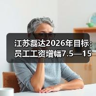 江苏磊达2026年目标：员工工资增幅7.5—15%！