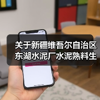 关于新疆维吾尔自治区东湖水泥厂水泥熟料生产线拆除的公告