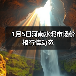 1月5日河南水泥市场价格行情动态（图2）