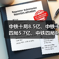 中铁十局8.5亿、中铁十四局5.7亿、中铁四局4.4亿（图3）