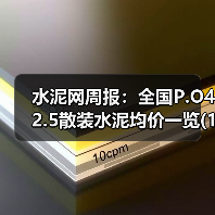 水泥网周报：全国P.O42.5散装水泥均价一览(12月26日-01月04日)（图2）