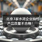 北京3家水泥企业抽检产品质量不合格！
