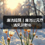 廉洁提醒 | 廉洁过元旦 清风迎新年