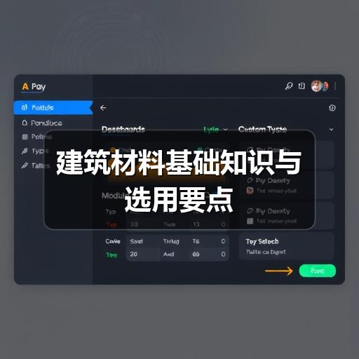 建筑材料基础知识与选用要点