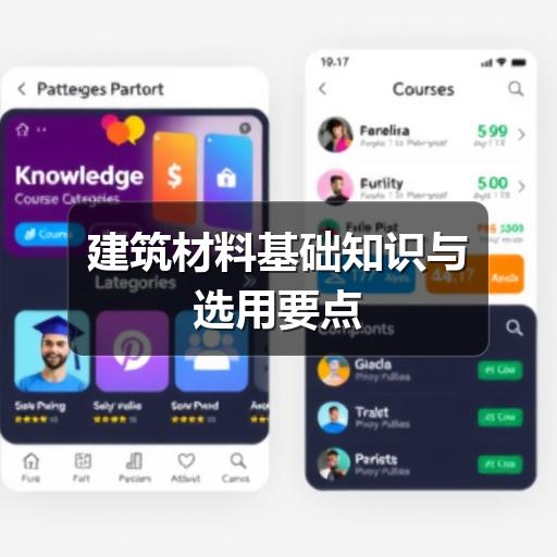 建筑材料基础知识与选用要点