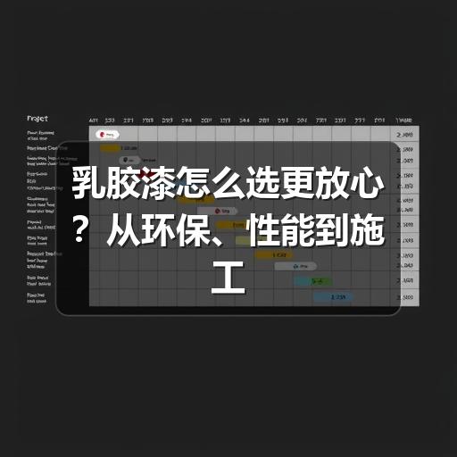 乳胶漆怎么选更放心？从环保、性能到施工的实用指南