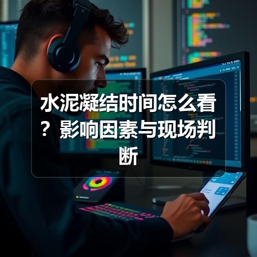水泥凝结时间怎么看？影响因素与现场判断方法