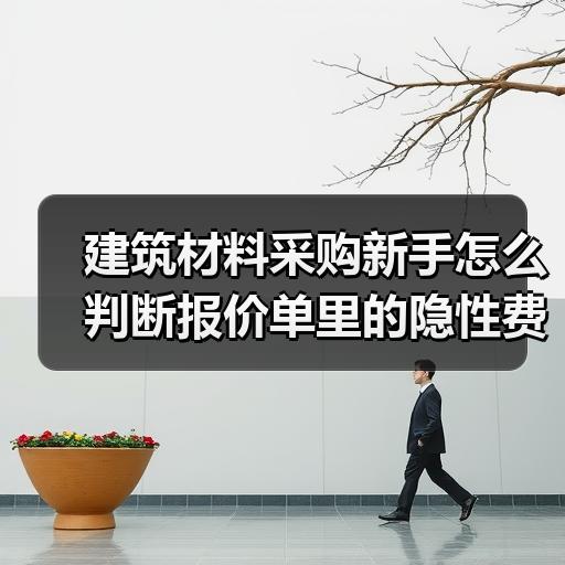 建筑材料采购新手怎么判断报价单里的隐性费用