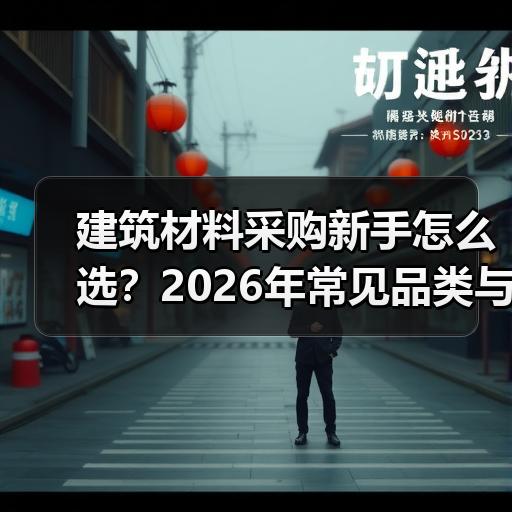建筑材料采购新手怎么选？2026年常见品类与报价避坑要点