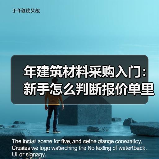 年建筑材料采购入门：新手怎么判断报价单里的隐藏费用