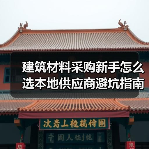 建筑材料采购新手怎么选本地供应商避坑指南