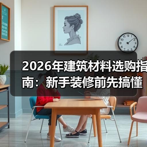 2026年建筑材料选购指南：新手装修前先搞懂这8个判断标准