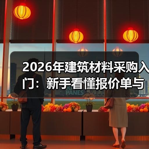 2026年建筑材料采购入门：新手看懂报价单与合同要点