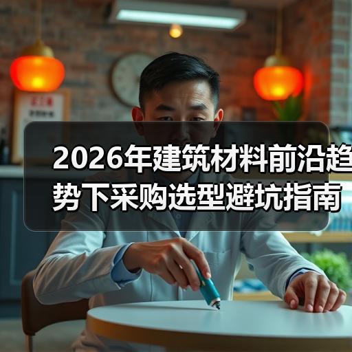 2026年建筑材料前沿趋势下采购选型避坑指南