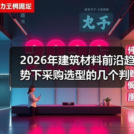 2026年建筑材料前沿趋势下采购选型的几个判断标准