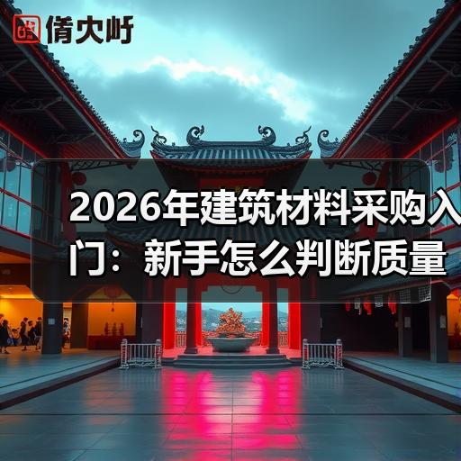 2026年建筑材料采购入门：新手怎么判断质量与价格是否匹配